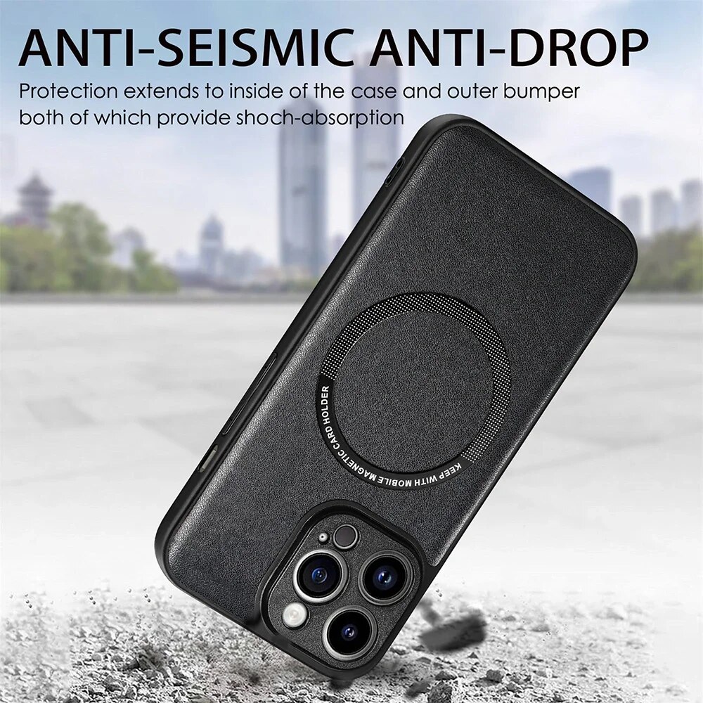 Fashions High Quality Wireless Charging Case for Xiaomi Mi 14 13 12T 12S Pro Redmi Note 11S 11 10 10S Cover Leather Magnetic for Magsafe Shell Fundas. 