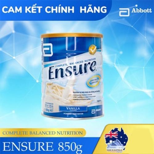 Sữa Ensure Vanilla 850g - Nhập khẩu Úc