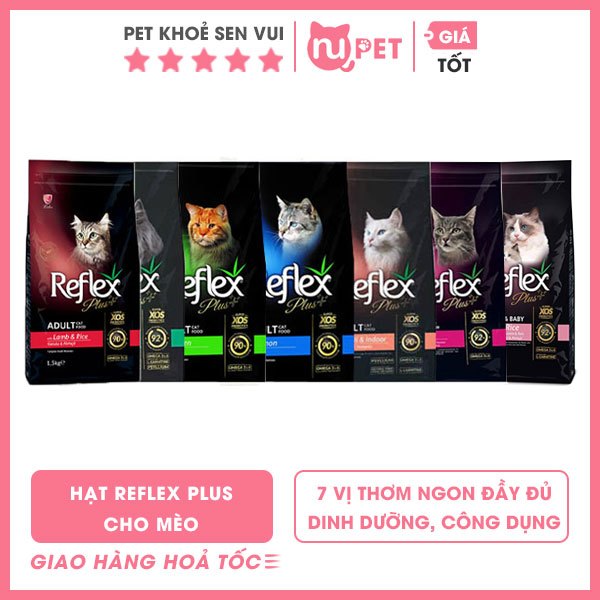 Thức ăn hạt cho mèo trưởng thành Reflex Plus 1.5kg