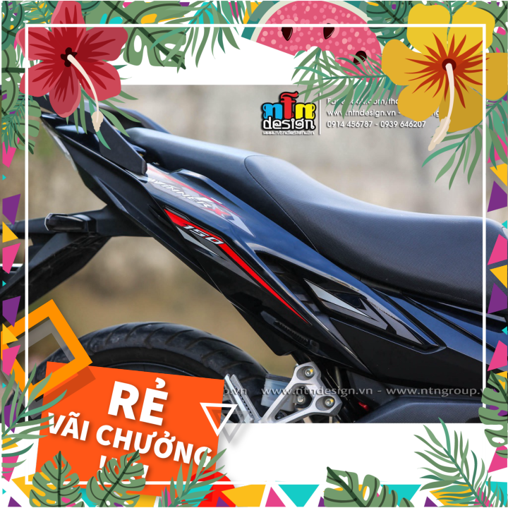 Tem rời Winner V2 - Mẫu xám đỏ đen