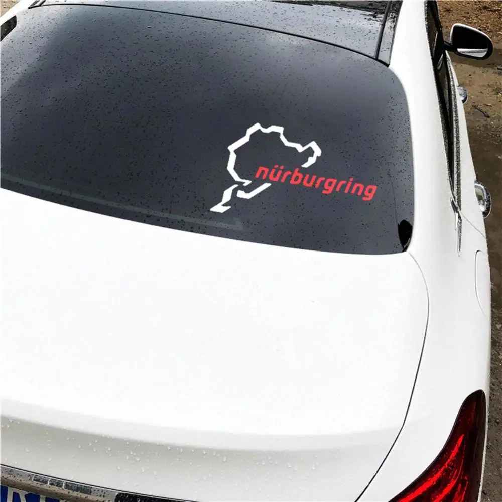 Nurburgring Car Auto Trunk Body Bumper Window Decoration Styling Decals Sticker For BMW Benz/ /Toyota/Hyundai. 