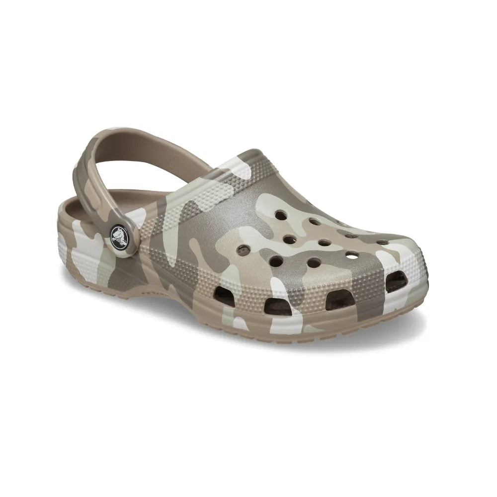 Giày Clog Unisex Crocs Classic Printed Camo - Mushroom - 206454-2ZJ