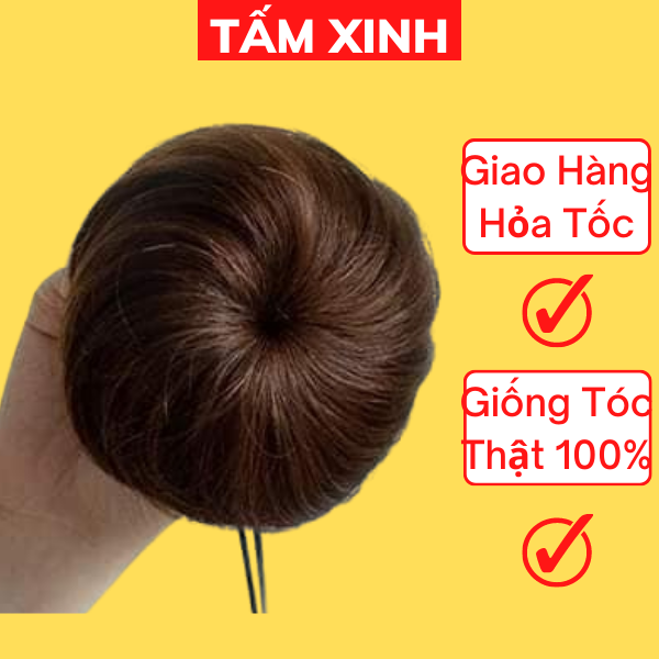 Búi tóc giả xoăn có dây rút phong cách Hàn Quốc TC058 chính hãng giá rẻ