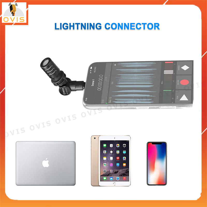 Boya BY-M100D - Micro Cổng Lightning Đạt Chuẩn MFi Thu Âm Cho Các Thiết Bị IOS (IPhone, IPad, IPod)