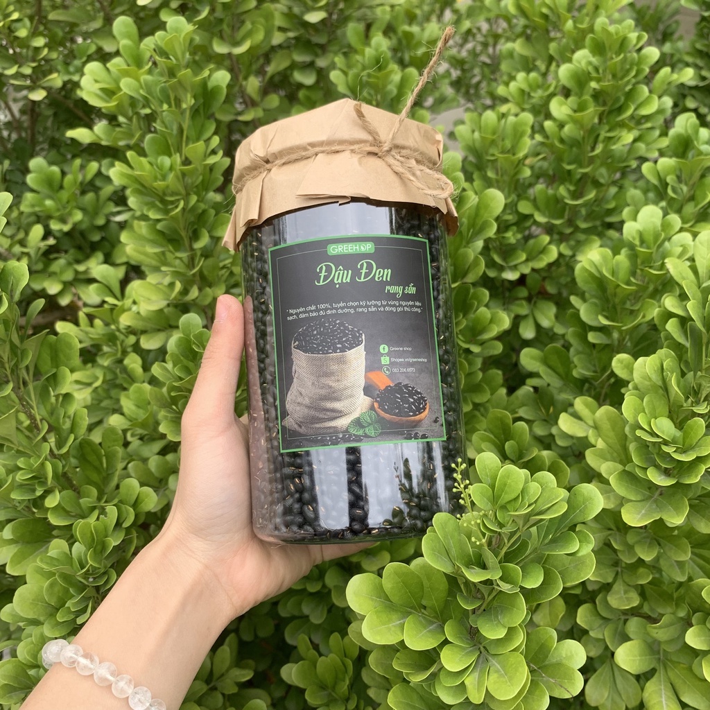 Đậu đen (đỗ đen) rang sẵn, đậu đen quê sạch 100%