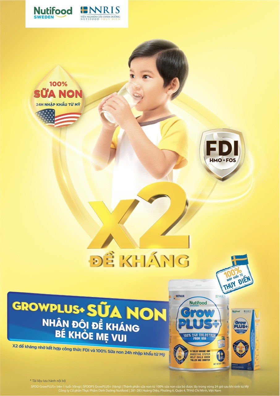 Sữa Grow Plus Vàng 1+