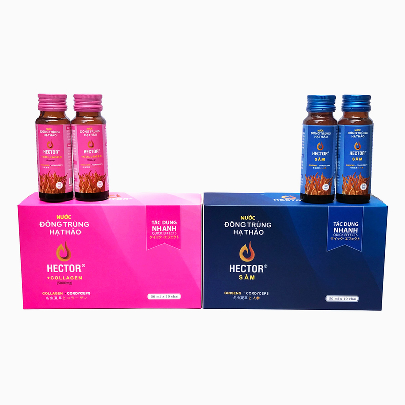 Nước Đông Trùng Hạ Thảo Hector Collagen và Hector Sâm