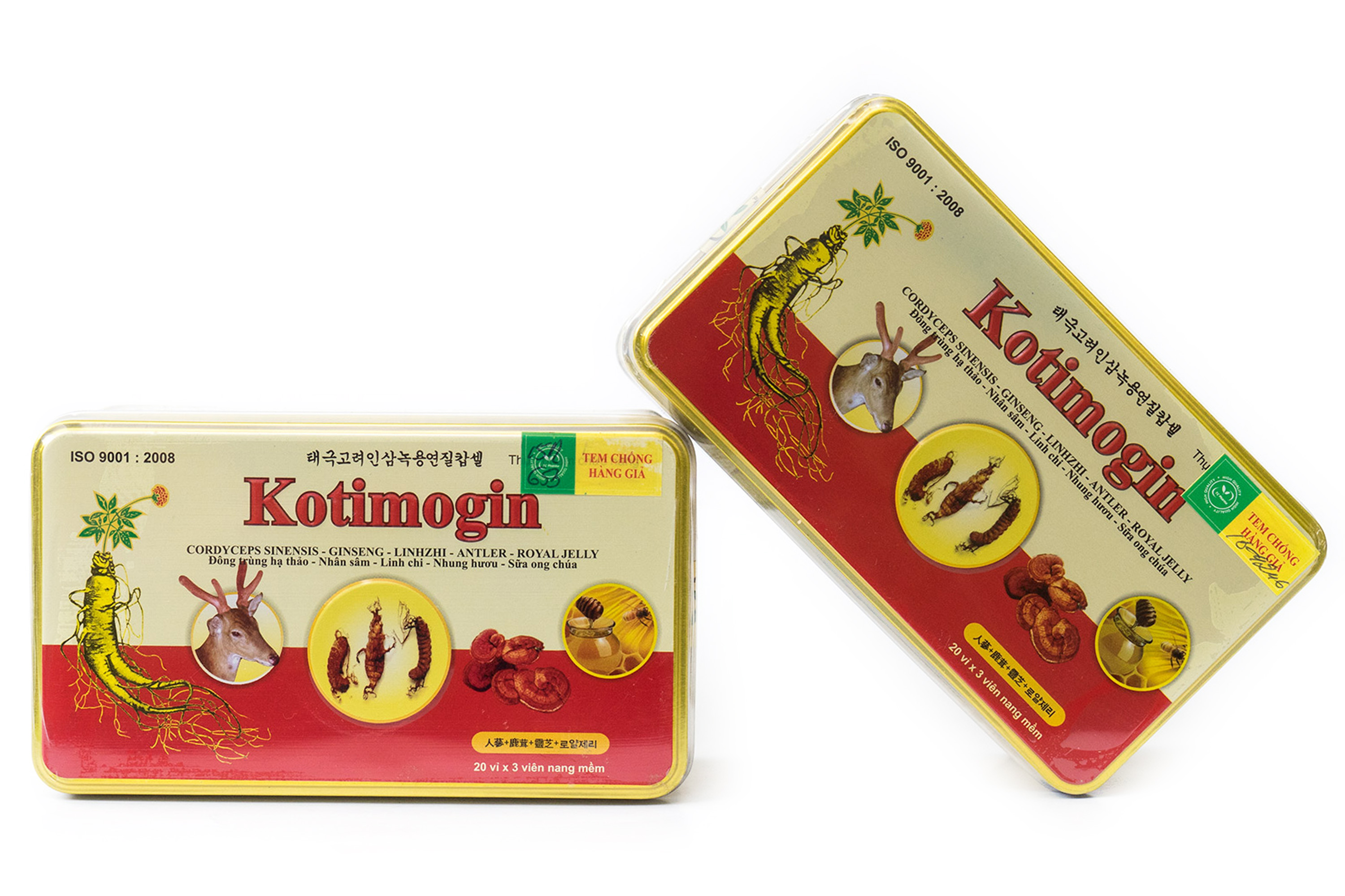 Đông Trùng Hạ Thảo Kotimogin (20 vỉ x 30 viên nang mềm)