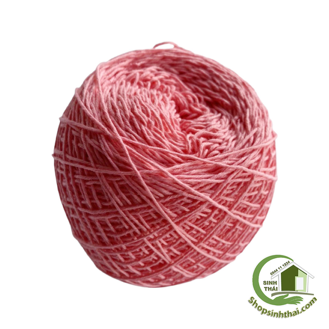 Chỉ cotton đan móc màu xanh dương, đỏ, trắng, hồng, xanh lá, xám, nâu, vàng - chọn màu