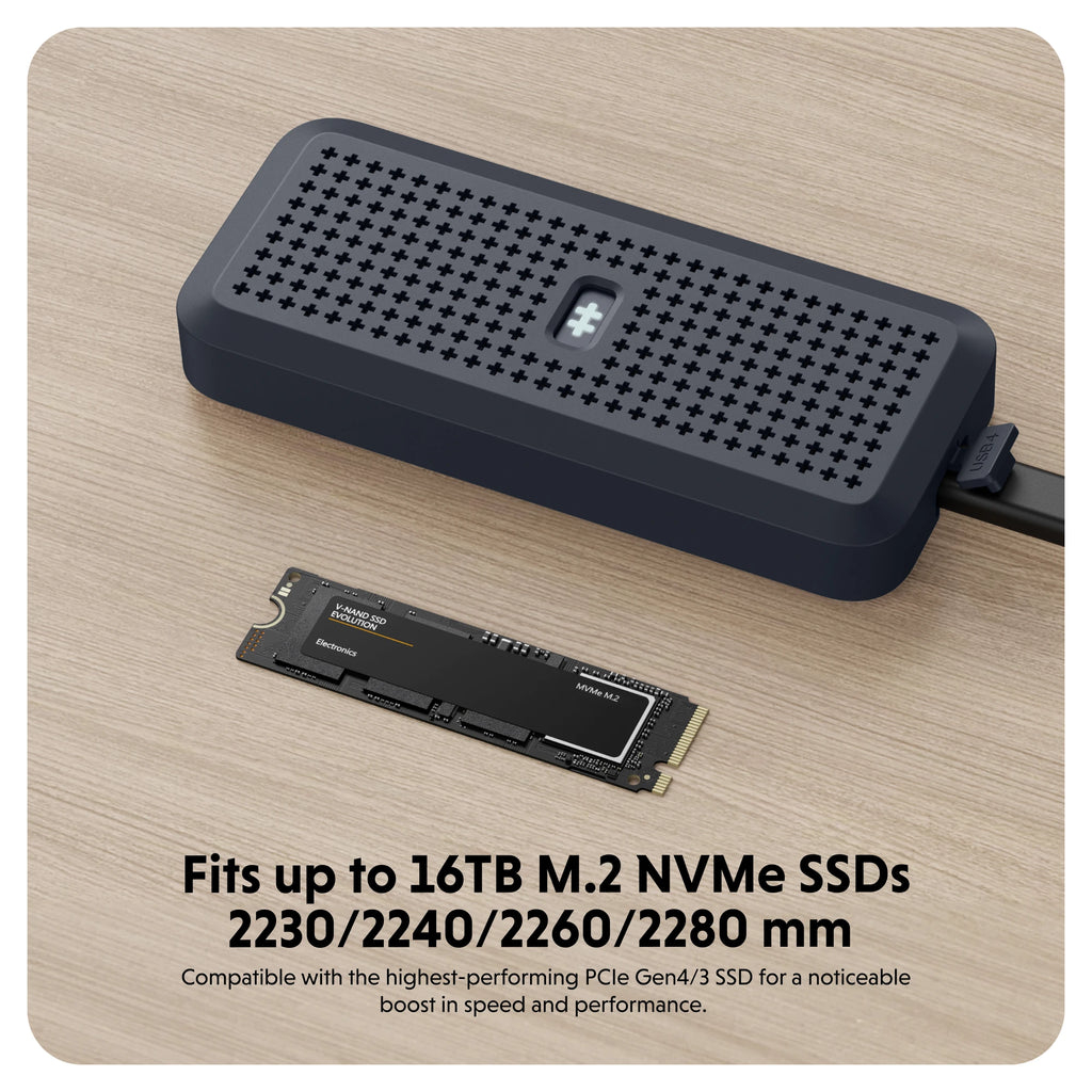 Box Ổ Cứng SSD HyperDrive Next USB4 NVME SSD ENCLOSURE – HD5001GL