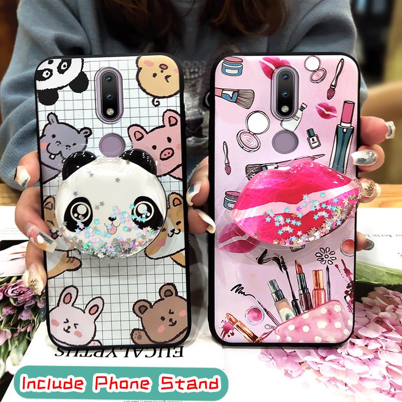 Durable%20Rotatable%20stand%20Phone%20Case%20For%20Nokia%202.4%20cute%20Fashion%20Design%20Anti-knock%20protective%20TPU%20Simplicity%20Dirt-resistant%20-%20Image%203