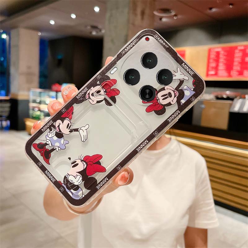 For Tecno Camon 30 Pro Premier Case Transparent Soft with Wallet Clip Cute Cartoon Lens Protection for Tecno Camon 30 Premier Pro Back Cover. 