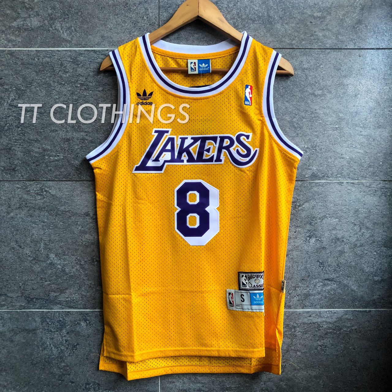 NBA adidas Kobe Bryant Lakers #8 NBA Jersey yellow