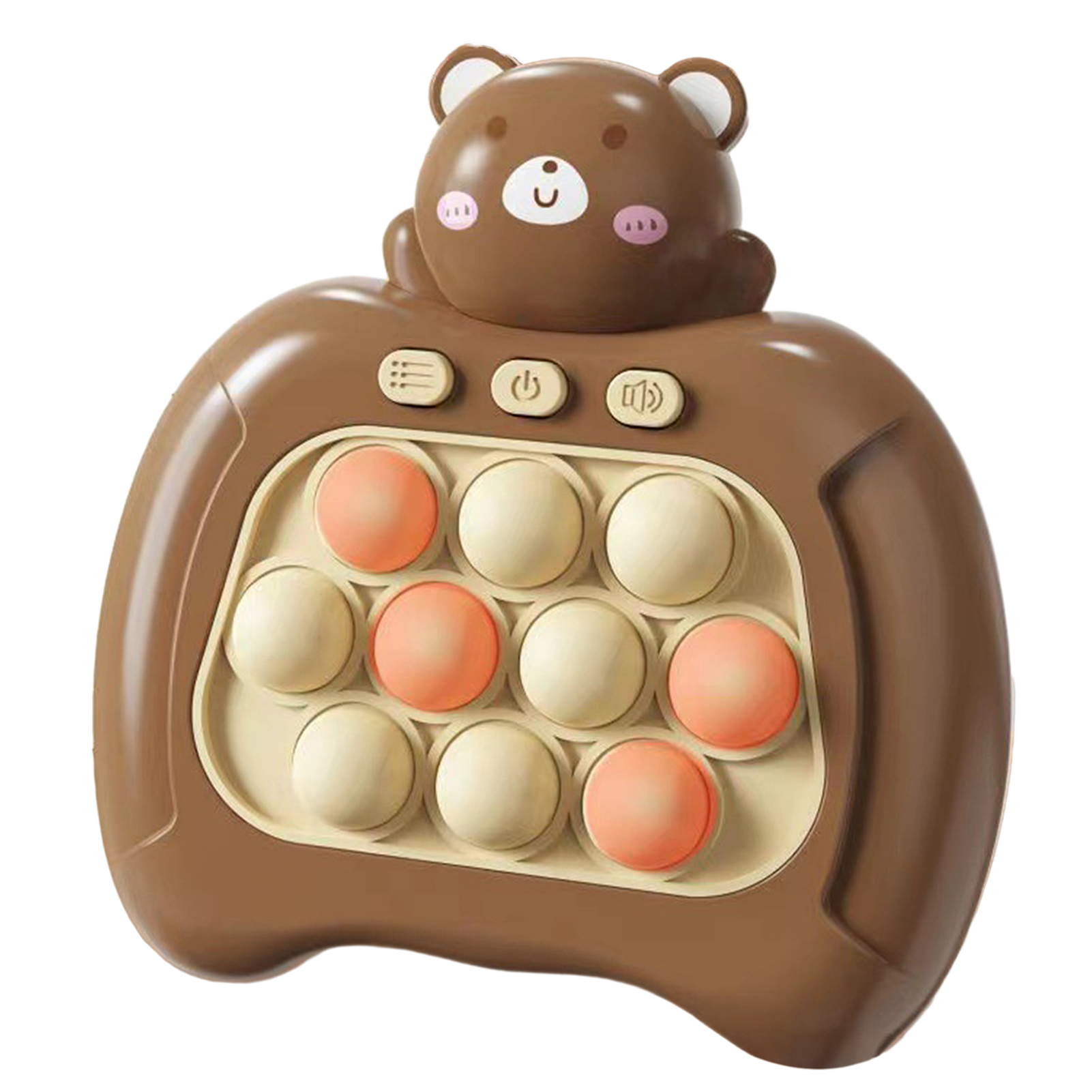 microgood Kids Push Bubble Game Console with 4 Modes Handheld Whack-a-mole Toy Interesting Reaction Training Challenge Games Kill Time Stress Relief Toy Birthday Gift for Boys Girls
