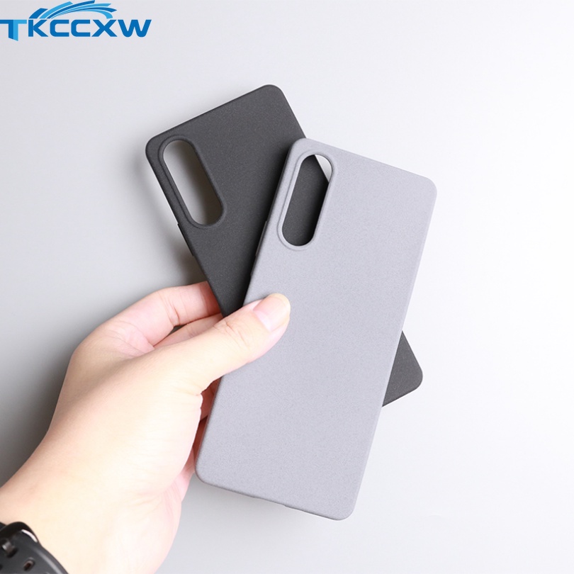 For Sony 1 10 V Xperia 5 IV II III Case Anti Fingerprint Matte Sandstone Soft Silicon Cover. 