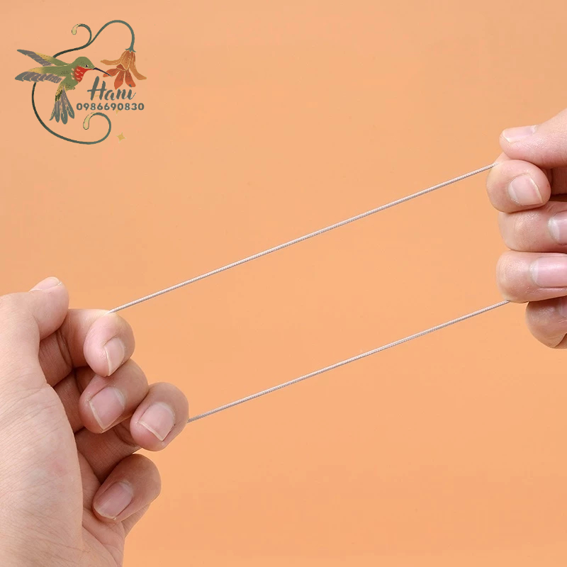 Set 10 dây cột tóc trơn đơn giản không gây rối tóc rụng tóc