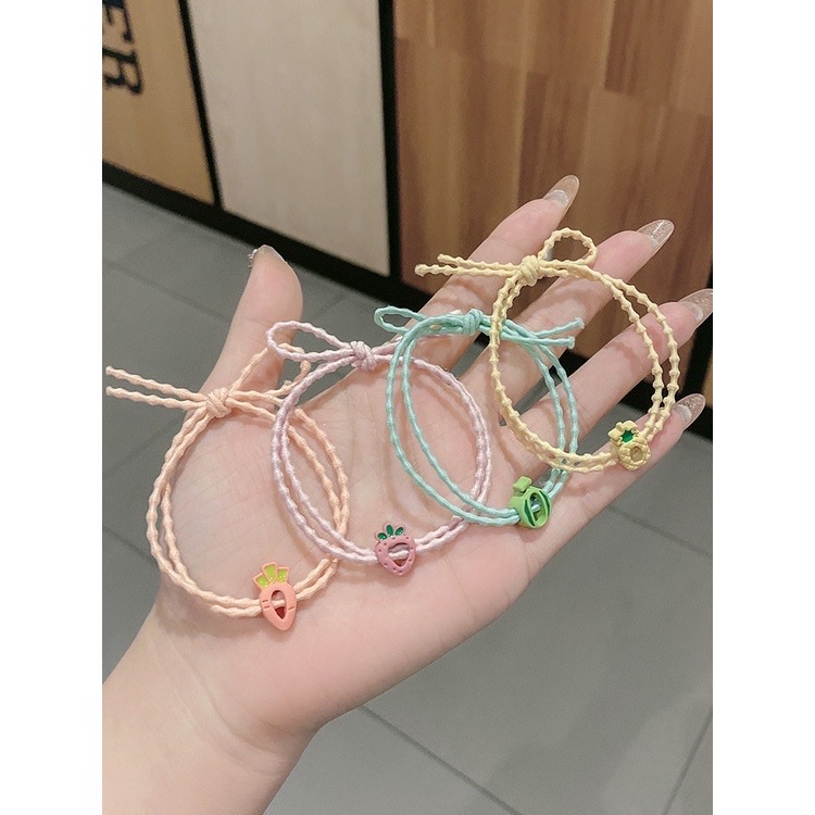SET 2 DÂY CỘT TÓC MÀU KẸO NGỌT MIKA MIKA