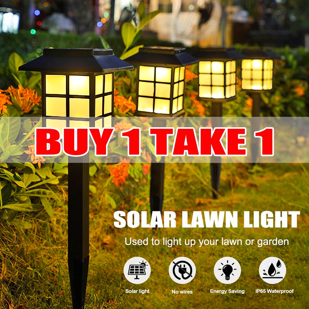 Waterproof Outdoor Solar LED Pathway Landscape Light Garden Yard Lawn camping Lamp Lazada PH