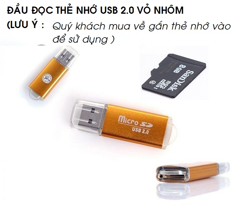 [HCM]thiết bị đọc thẻ nhớ cổng usb vỏ nhôm