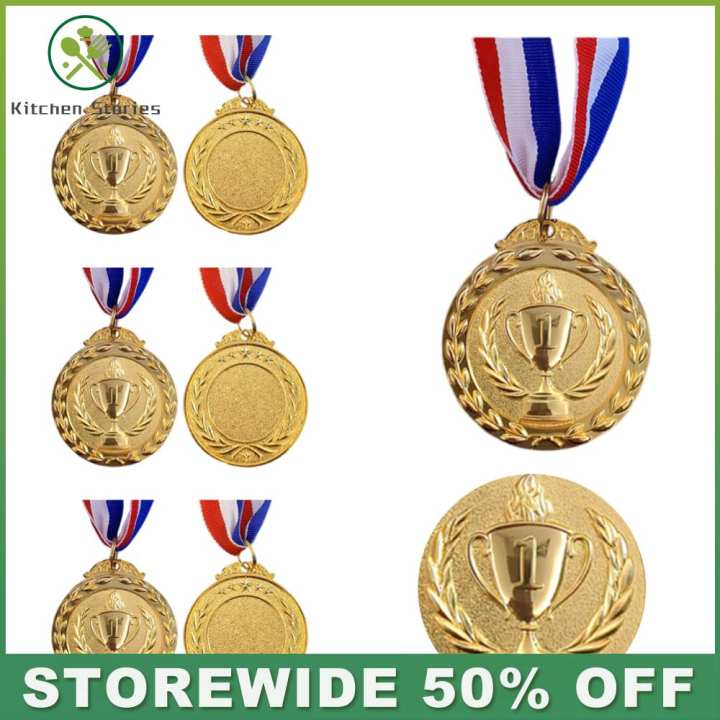 Huy chương vàng hợp kim kẽm chất lượng cao cho thành tích thể thao với văn bản và thiết kế thanh lịch tùy chỉnh