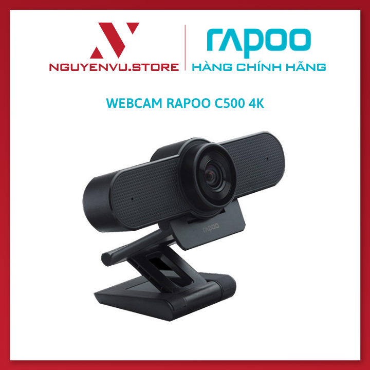 Webcam Rapoo C500 4K - Hàng Chính Hãng