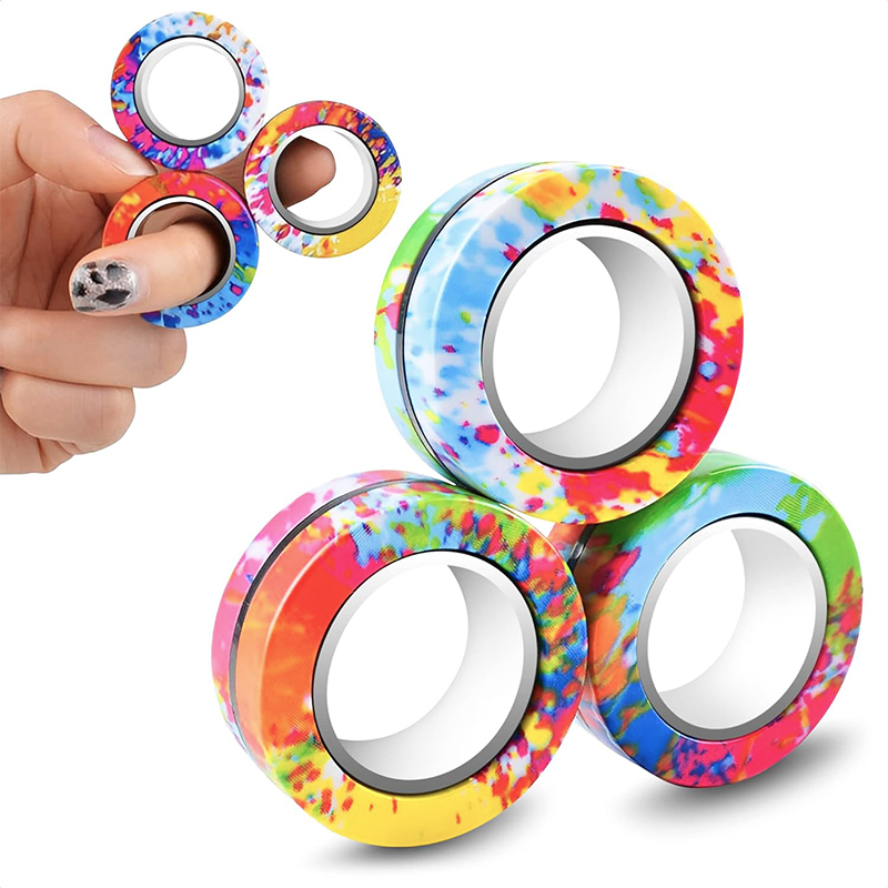 【Hot demand】【Hot demand】Magnetic Rings Finger Fidget Spinner Rings ...