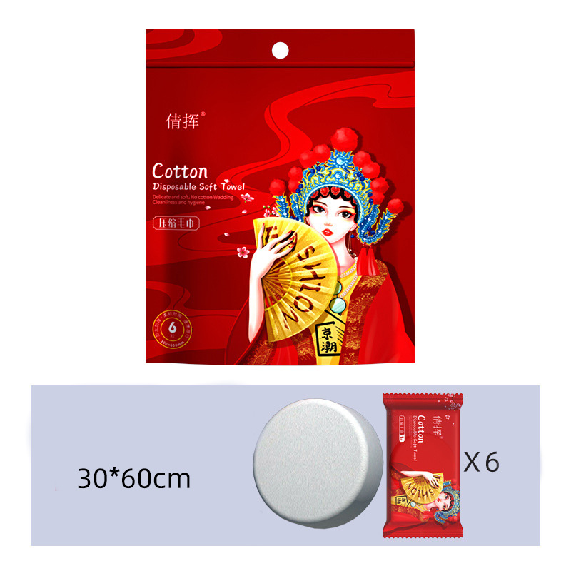 Houseeker Disposable Travel Towels Compressed Facial Wipe Compact Tablet Mini Wipes Round Square Tissues Cloth Convenient Towels