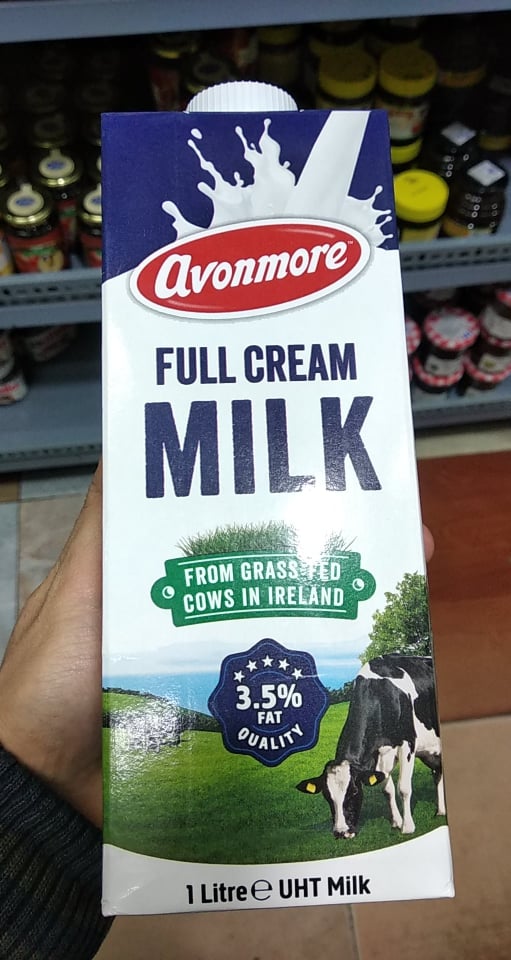Sữa nguyên kem fullcream Avonmore 1L