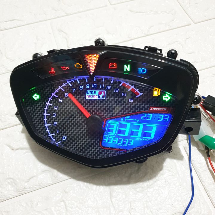 Đồng hồ điện tử koso uma racing siêu chất dành cho dòng xe sirius - exciter - a1045