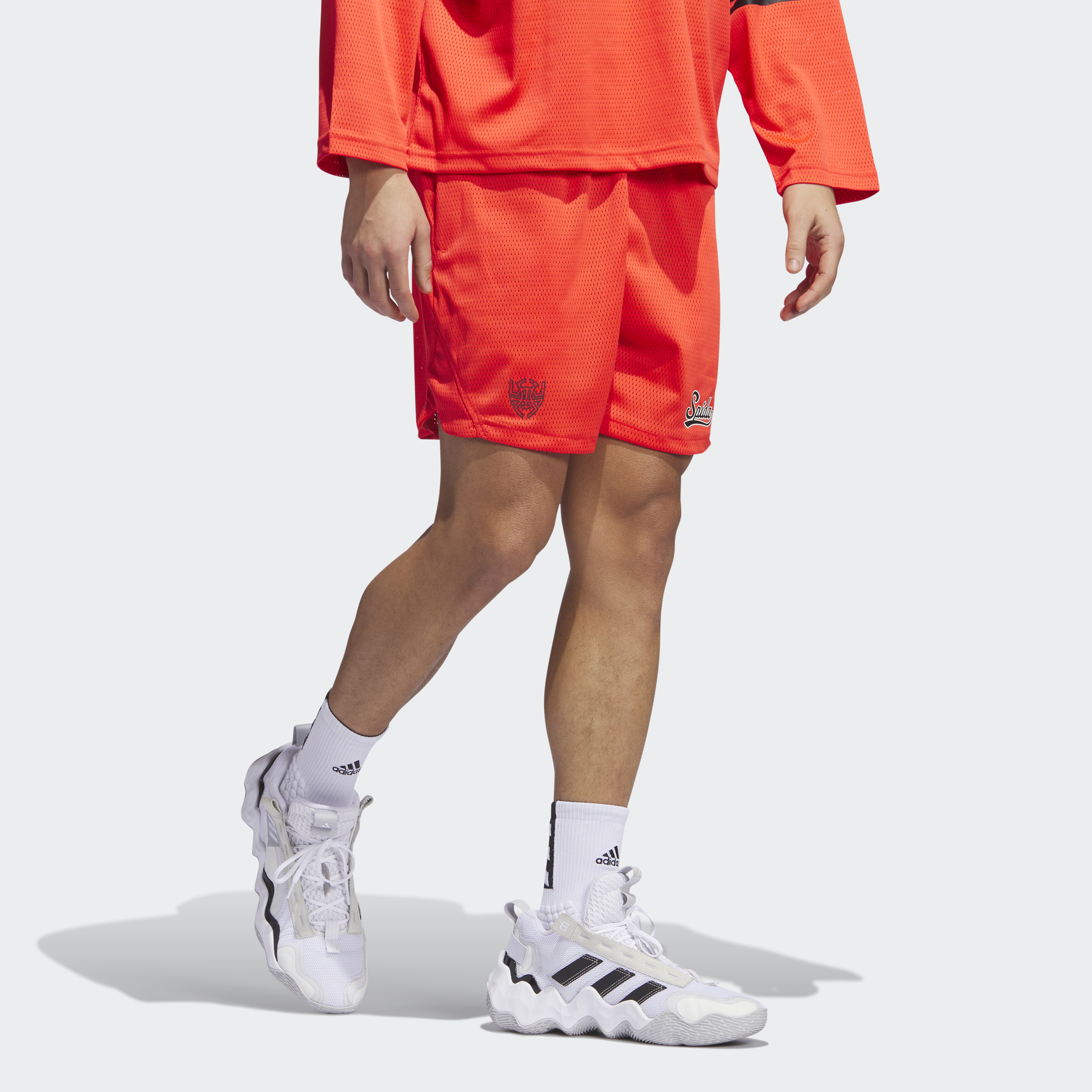 Adidas bóng rổ quần short d.o.n. select nam đỏ ij0286