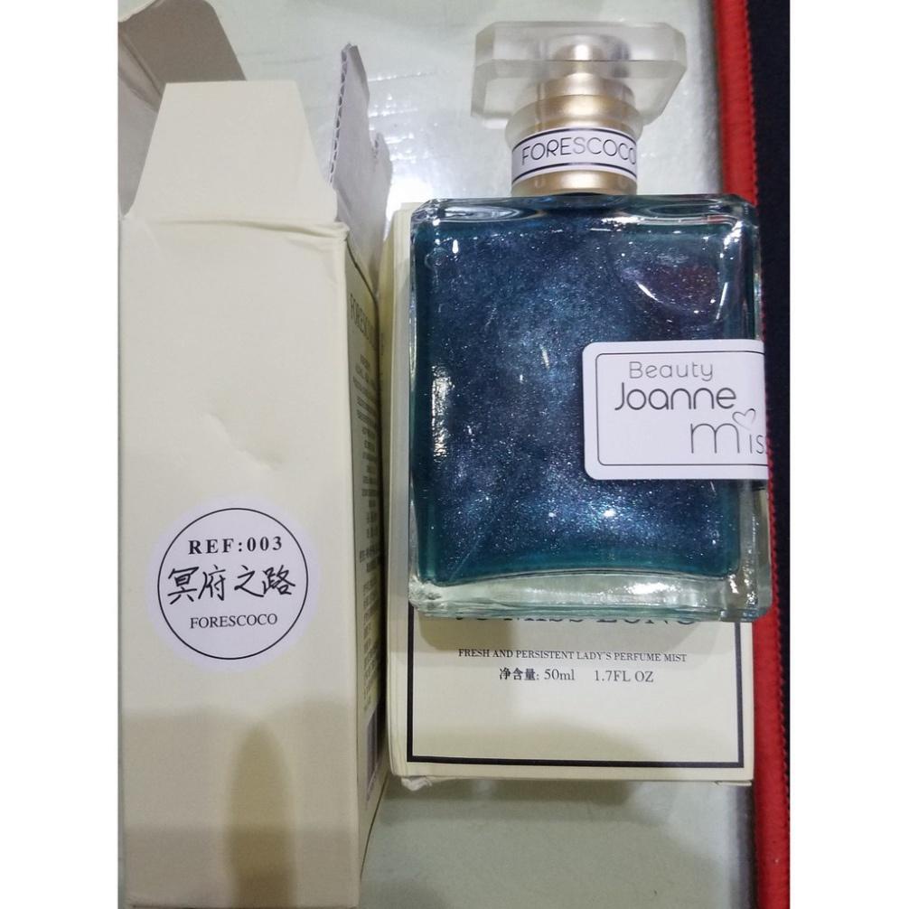 Nước hoa nhũ kim tuyến hương trái cây forescoco eau de parfum nội địa trung 50ml