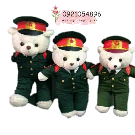 Gấu bông Quân đội Bô đội Luc quân 55cm