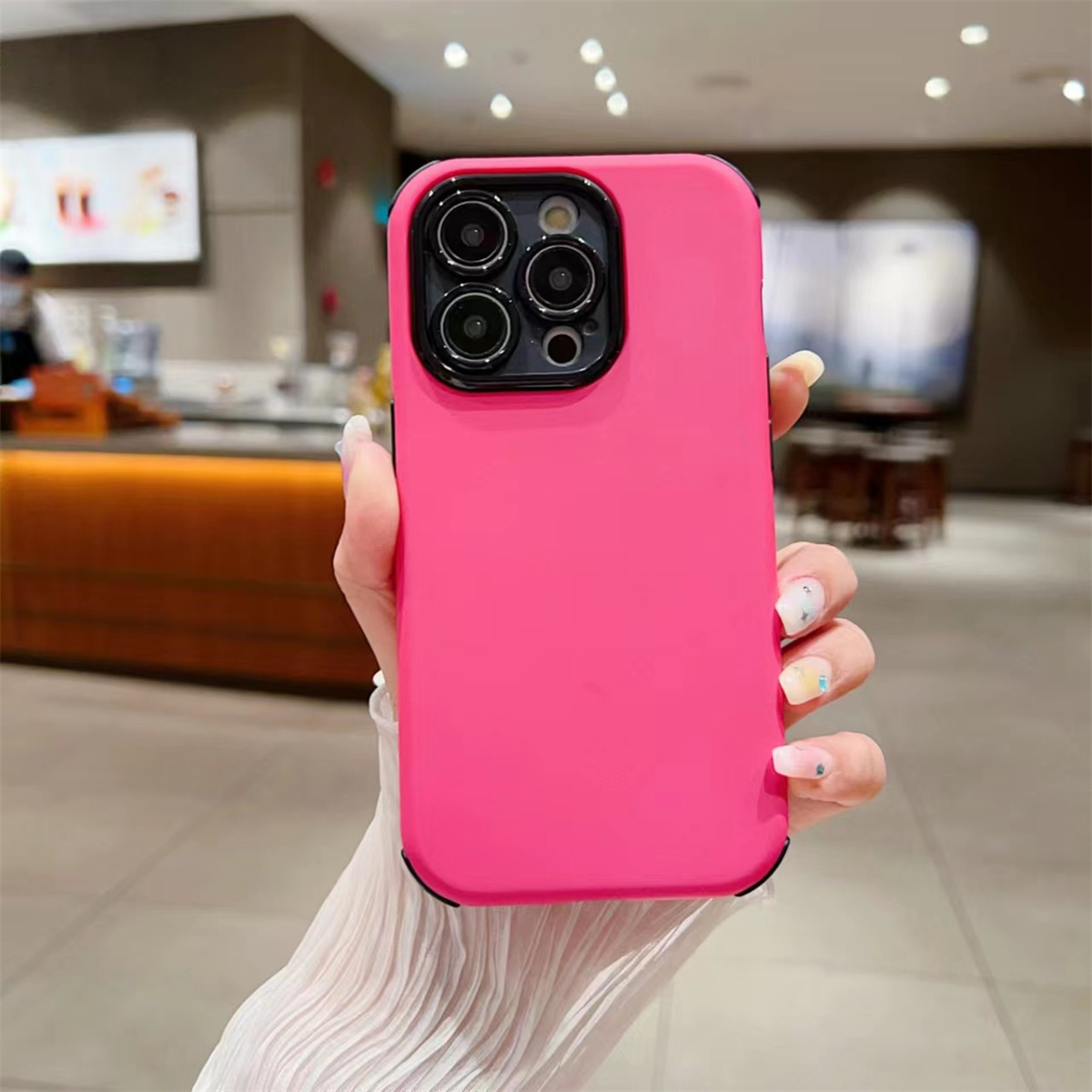Luxury new 2-in-1 skin-sensitive mobile phone case for iphone 14 13 12 11 pro max 12 13 pro 14 plus 11 pro max acrylic shockproof phone case for iphone 14 pro max
