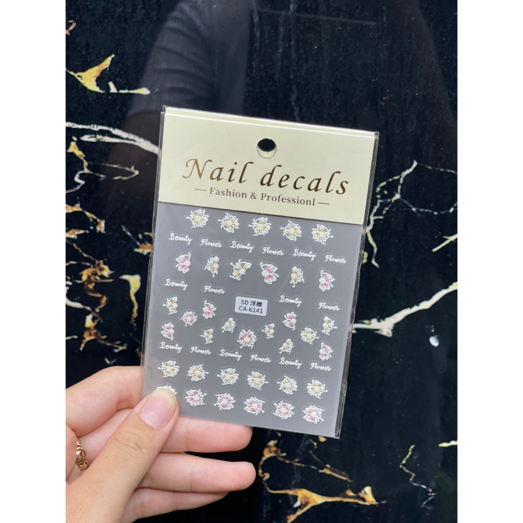 Sticker 5D dán móng cao cấp Hàn Quốc