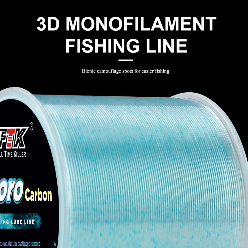 120m Invisible Fishing Line 3-color Speckle Nylon 4.13lb-34.32lb