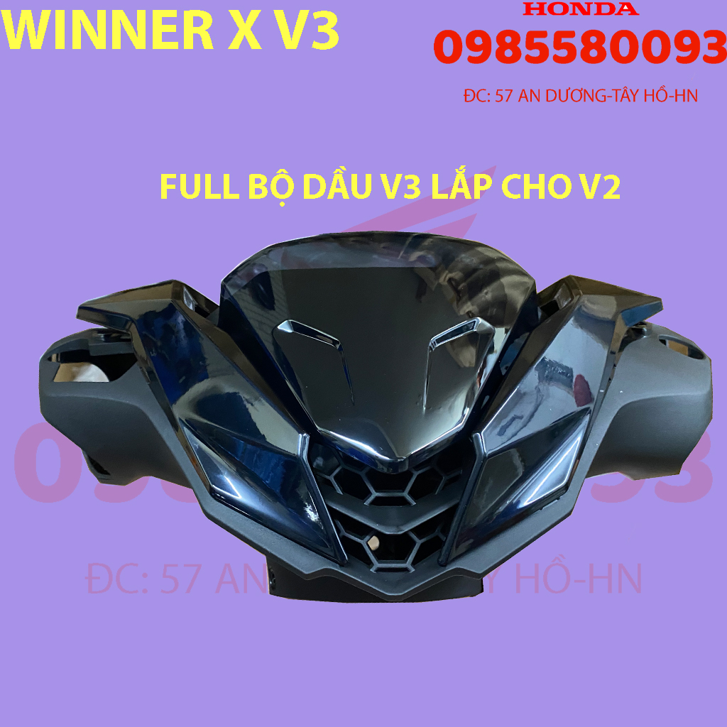 Bộ đầu đèn và đế nạ Winner X V3