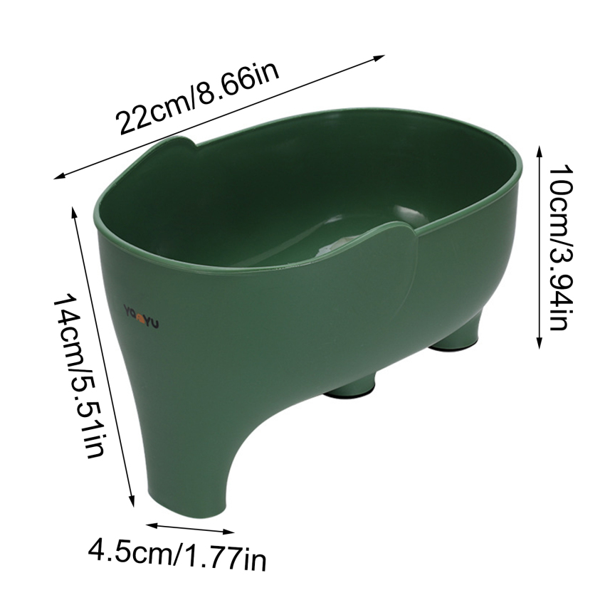 🔥Ready Stock🔥Elephant Drain Basket Multi-purpose Kitchen Storage Drain Basket Household Fruit and Vegetable Basket Plastic Drain Basket