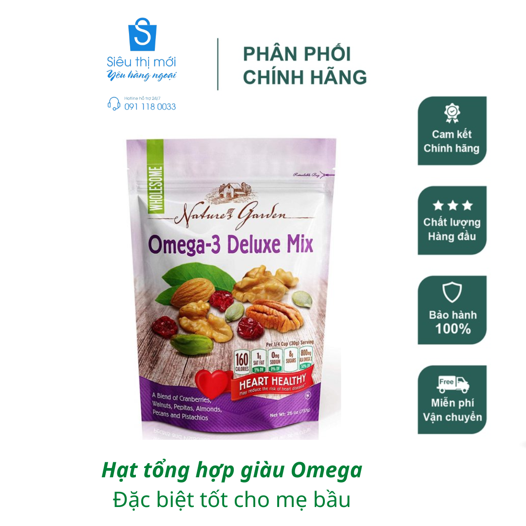 Hạt Tổng Hợp Omega-3 Deluxe Mix 737g