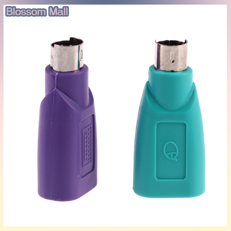 [Blossom] 1Pair Keyboard Mouse PS2 to PS 2 USB Adapter Converter for usb Keyboard Mouse