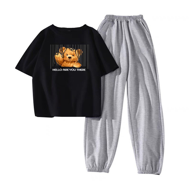 SET ÁO GẤU HELLO KÈM QUẦN BOOM