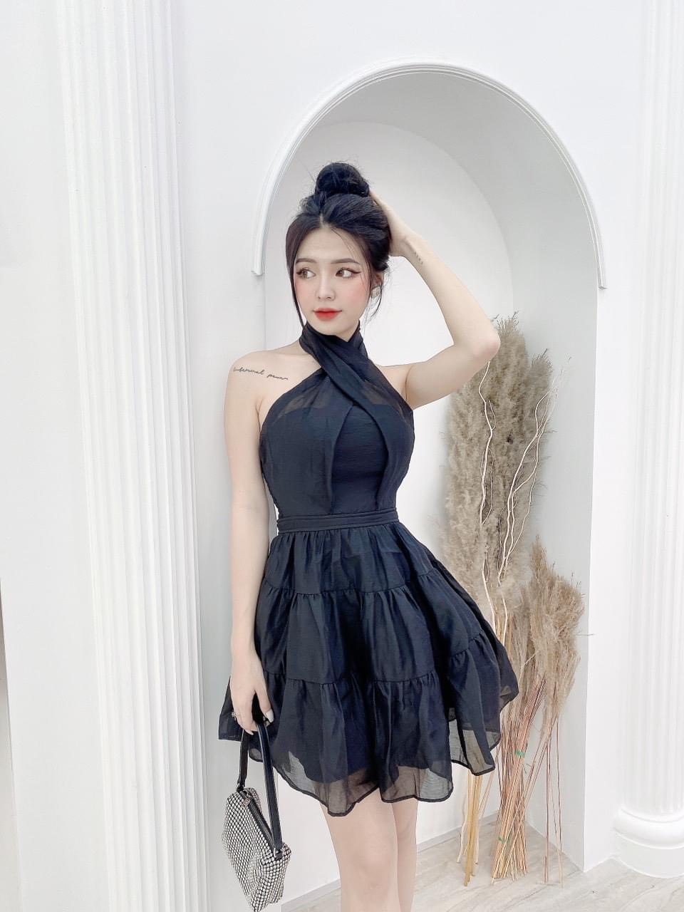 Đầm voan gân cao cáp xinh lung linh đủ màu như hình ld22