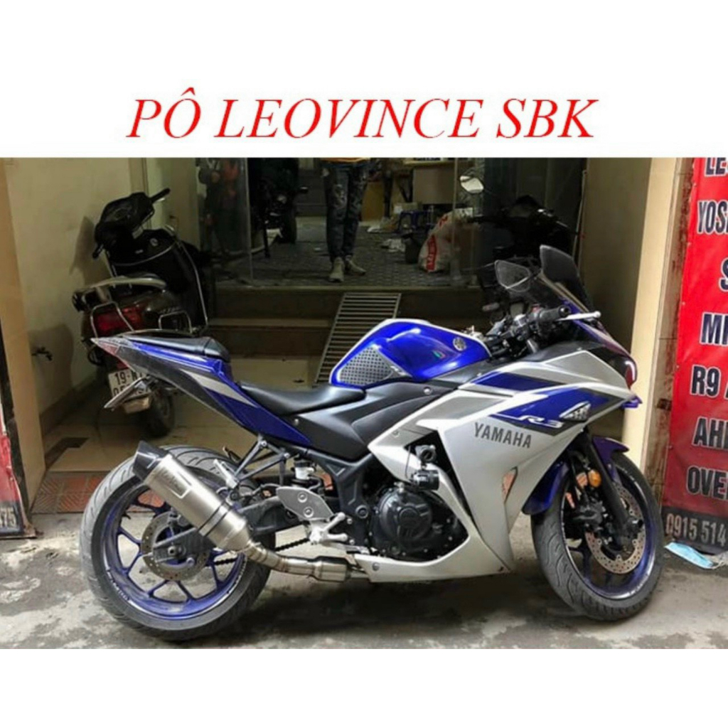 Pô độ LEOVINCE SBK - ONE Đầu Carbon Fitber