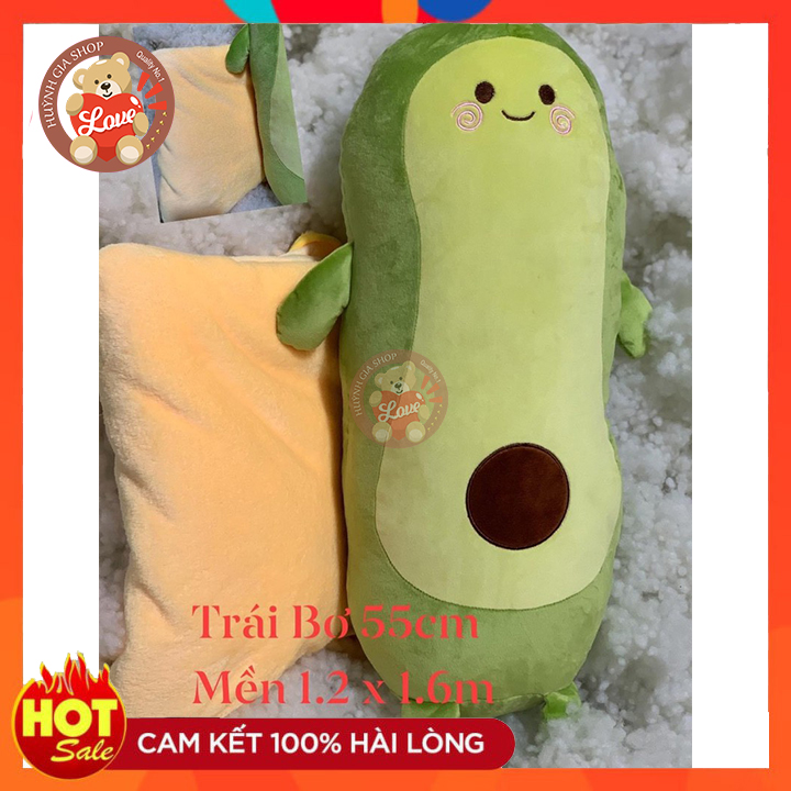 [HCM] [CAO CAP]Thú bông trái bơ có mền cute_dễ thương
