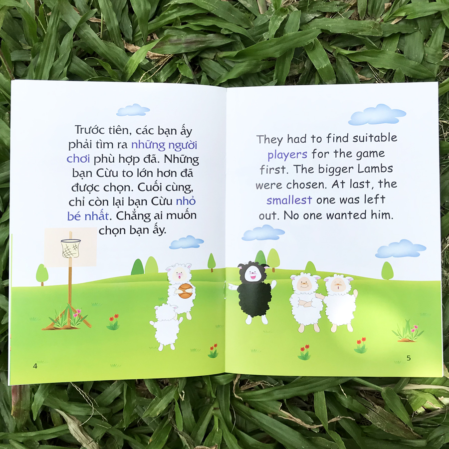 Sách Truyện Tranh Song Ngữ Việt-Anh Cho Bé (Dành cho trẻ em từ 3-8 tuổi) - Lẻ tùy chọn, bộ 12q