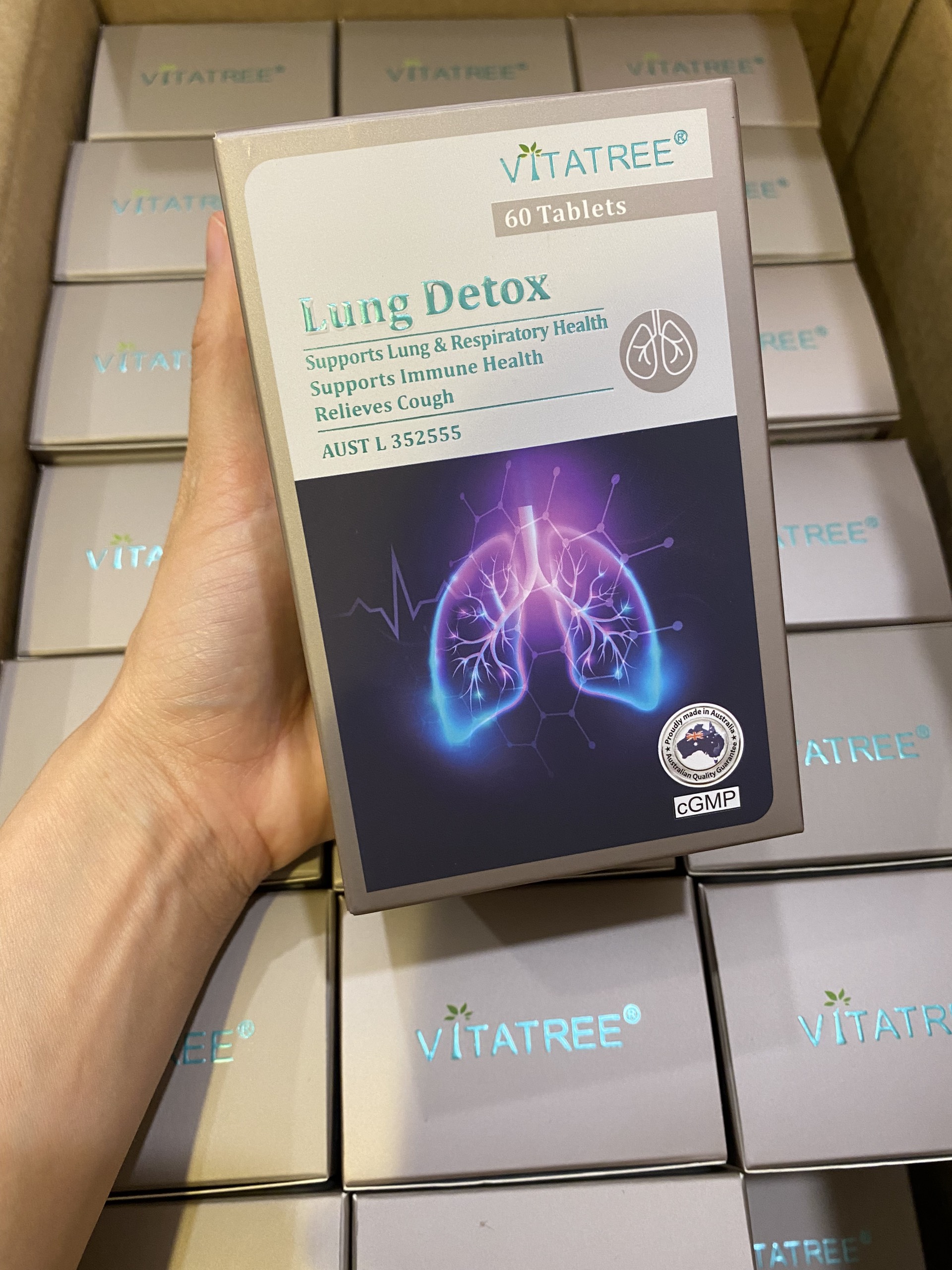 (B_Dương) Viên Uống Thải Độc Phổi Vitatree Lung Detox Úc 60v