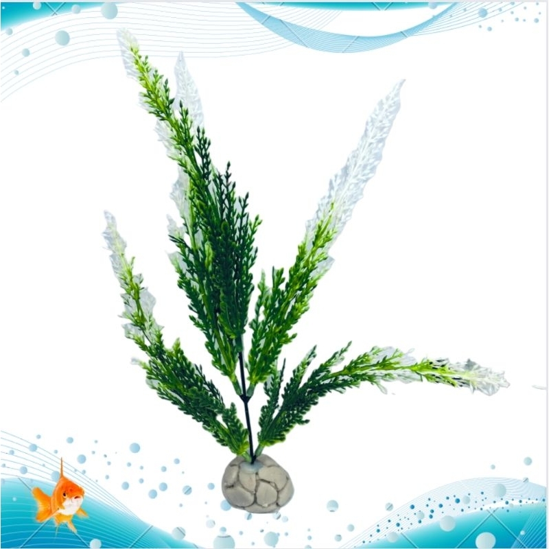 Hiasan Dekorasi Aquarium Aquascape model TANAMAN PADI