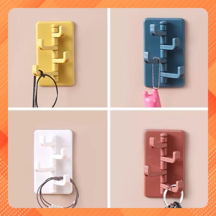 Móc treo đồ dán tường 4 nhánh
