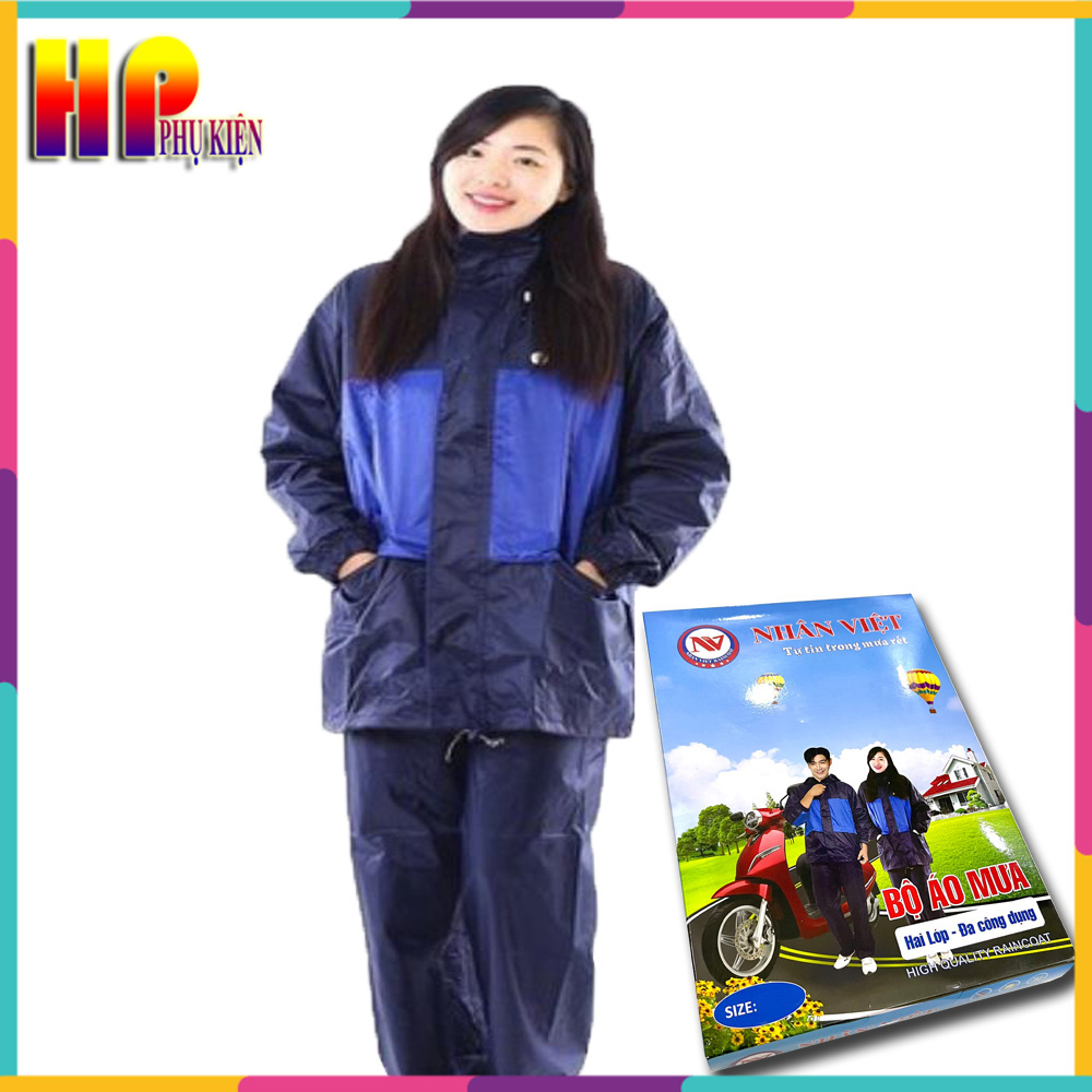 Áo mưa mưa bằng chứng thoáng khí không dễ dàng bị hư hỏng phong cách áo mưa bộ - ÁO MƯA NHÂN VIỆT