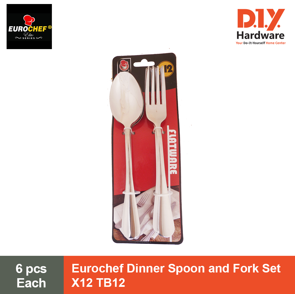 Eurochef Dinner Spoon and Fork Set X12 TB12 Lazada PH
