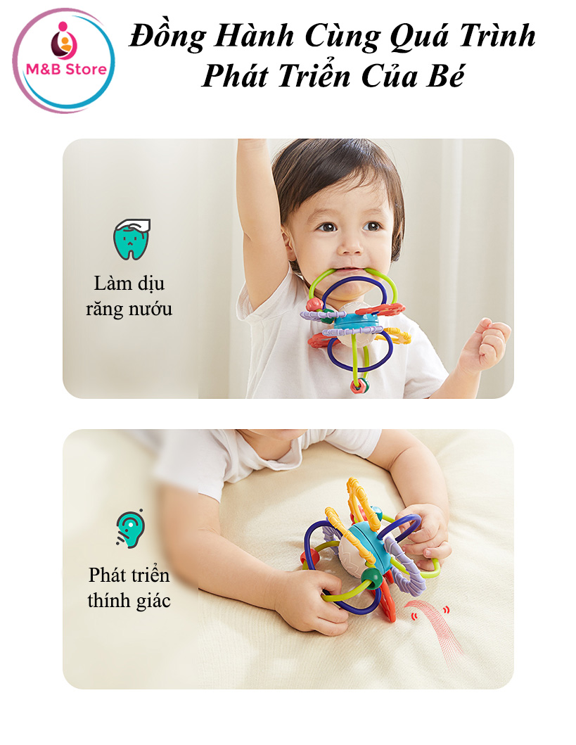 Lục Lạc Gặm Nướu Manhattan Cao Su Mềm - KUB
